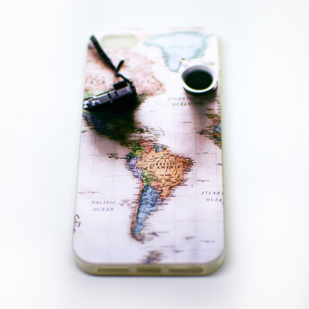 Cestovateľský obal na iPhone - Mapa